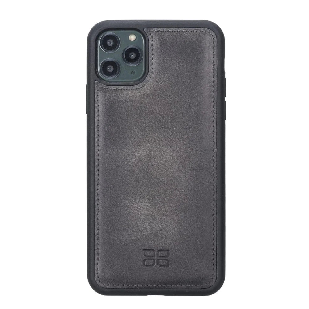 Bouletta Flex Cover Leather Back Cover Case for Apple iPhone 11 Series iPhone 11 Pro Max / Tiguan Gray