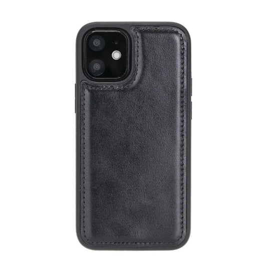 Bouletta Flexible Leather Back Cover for Apple iPhone 12 Series iPhone 12 Mini / Black