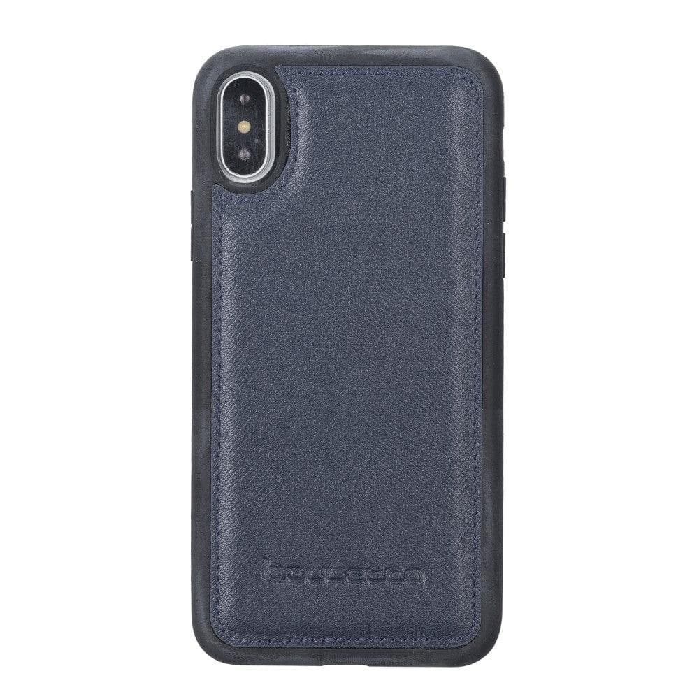 Bouletta Flexible Leather Back Cover for Apple iPhone X Series Navy Blue / iPhone X / XS