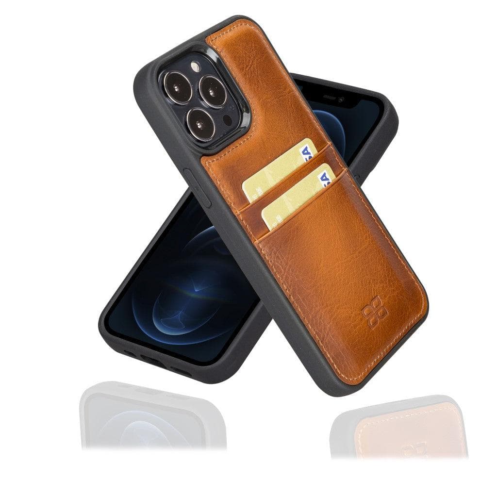 Bouletta Flexible Leather Back Cover with Card Holder for iPhone 13 Series