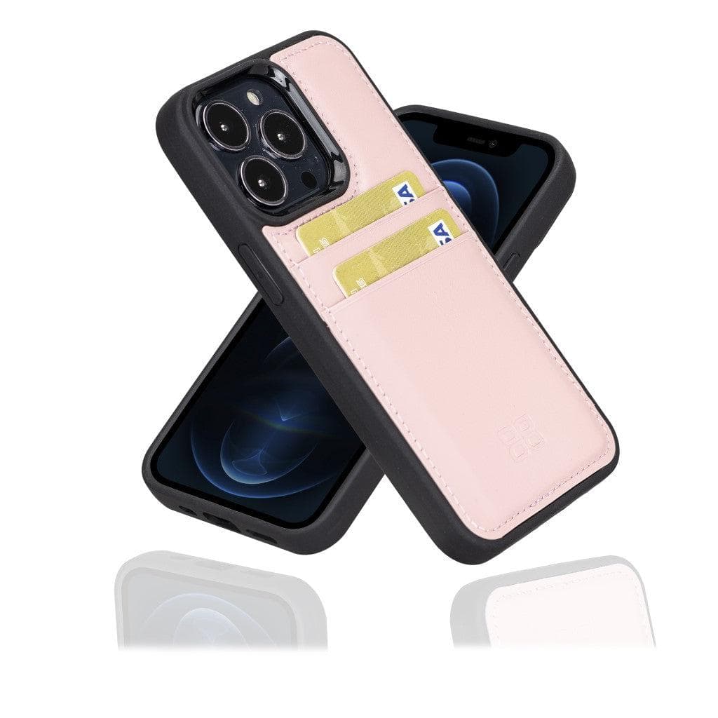 Bouletta Flexible Leather Back Cover with Card Holder for iPhone 13 Series
