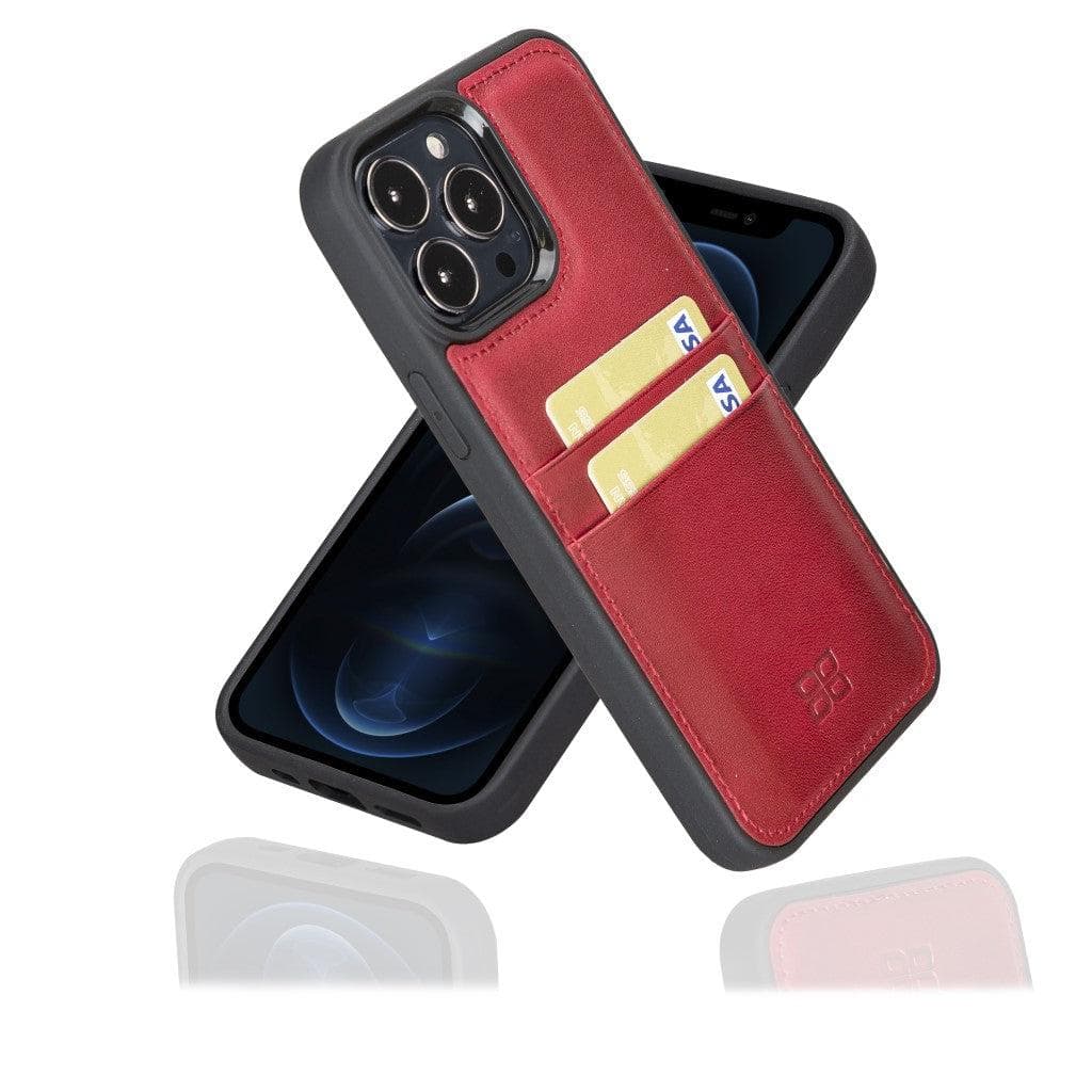 Bouletta Flexible Leather Back Cover with Card Holder for iPhone 13 Series
