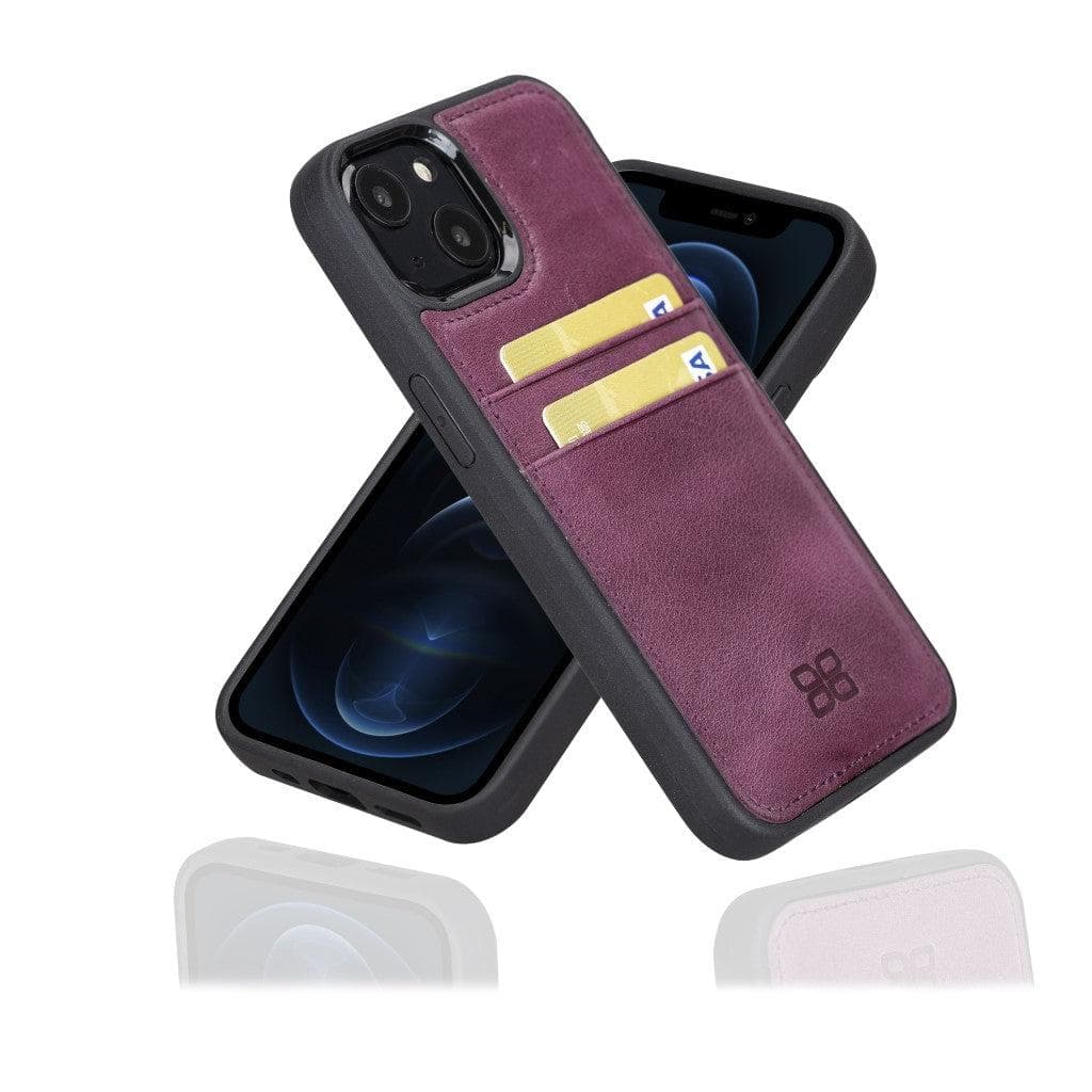Bouletta Flexible Leather Back Cover with Card Holder for iPhone 13 Series