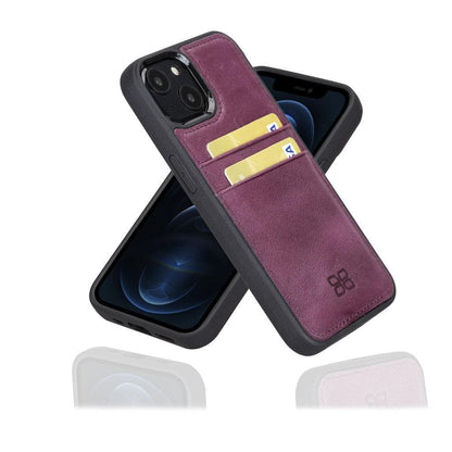 Bouletta Flexible Leather Back Cover with Card Holder for iPhone 13 Series
