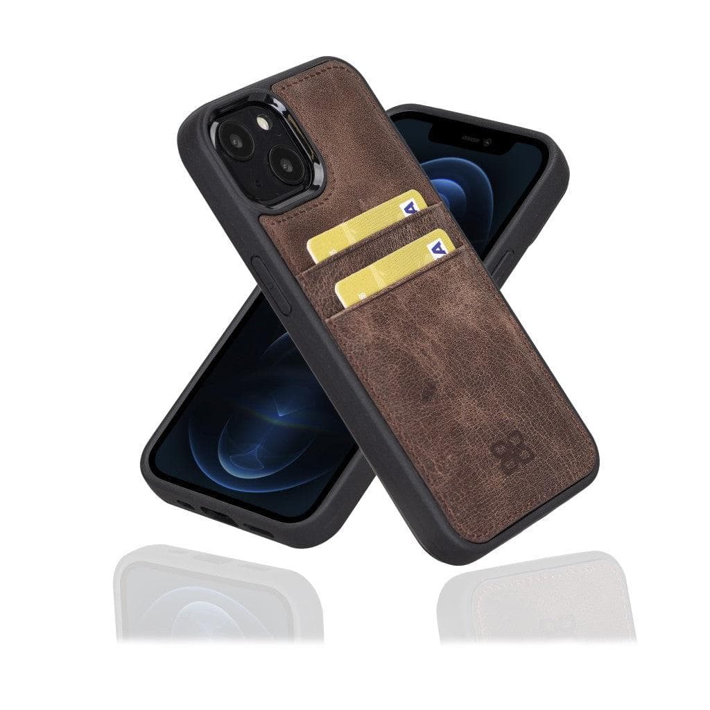 Bouletta Flexible Leather Back Cover with Card Holder for iPhone 13 Series