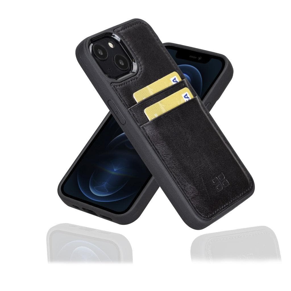 Bouletta Flexible Leather Back Cover with Card Holder for iPhone 13 Series