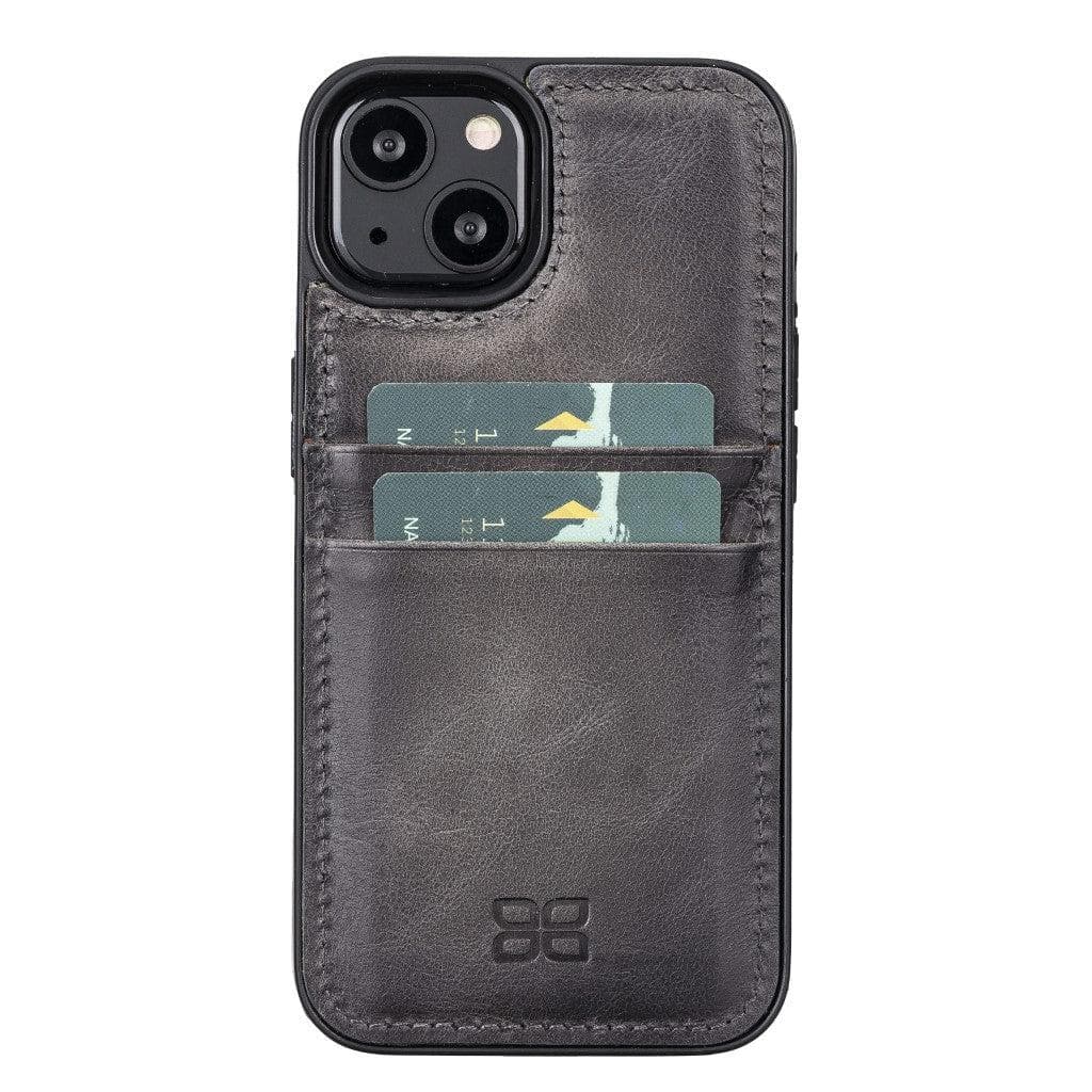 Bouletta Flexible Leather Back Cover with Card Holder for iPhone 13 Series