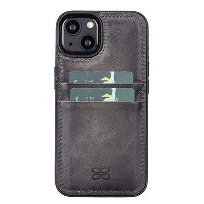 Bouletta Flexible Leather Back Cover with Card Holder for iPhone 13 Series