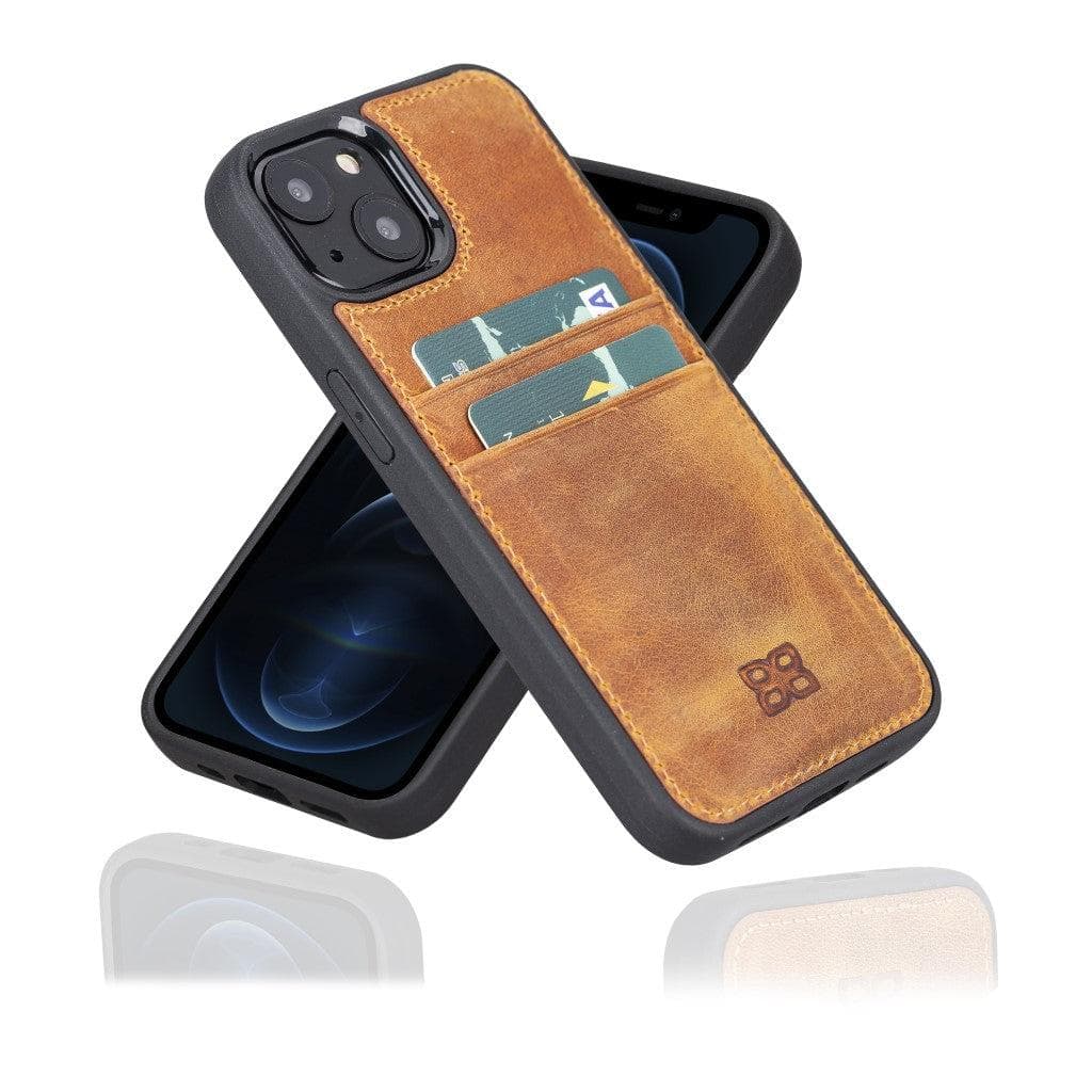 Bouletta Flexible Leather Back Cover with Card Holder for iPhone 13 Series