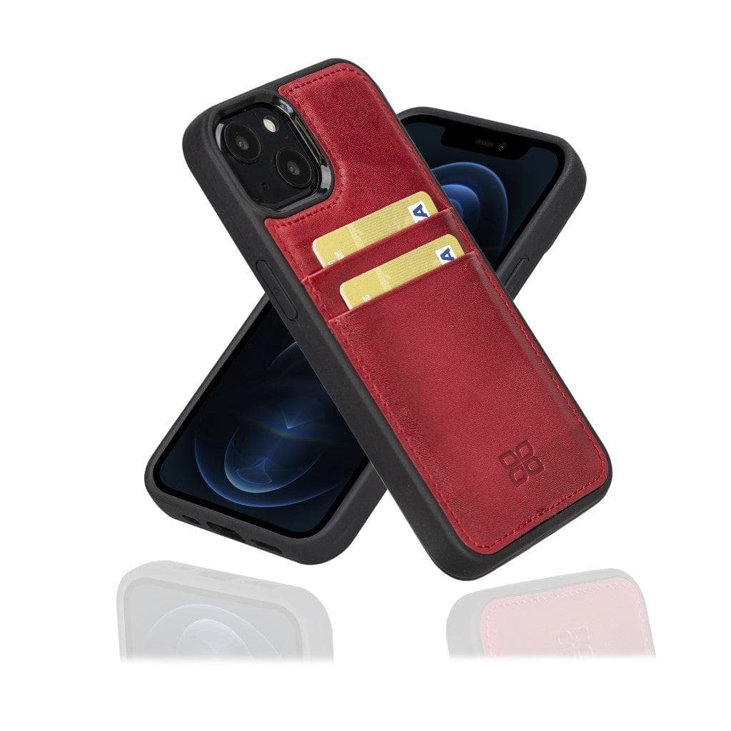 Bouletta Flexible Leather Back Cover with Card Holder for iPhone 13 Series