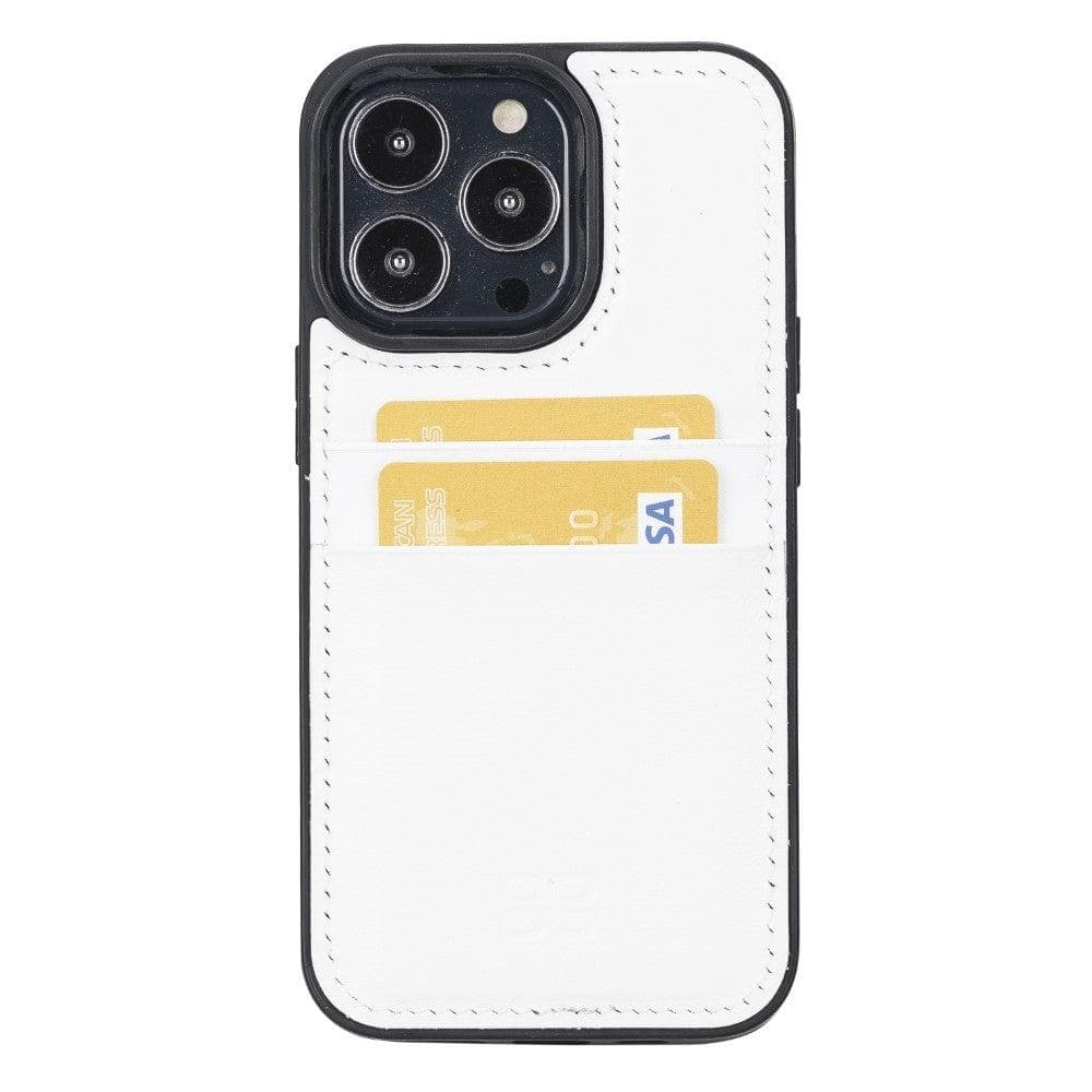 Bouletta Flexible Leather Back Cover with Card Holder for iPhone 13 Series iPhone 13 Pro Max / Tan