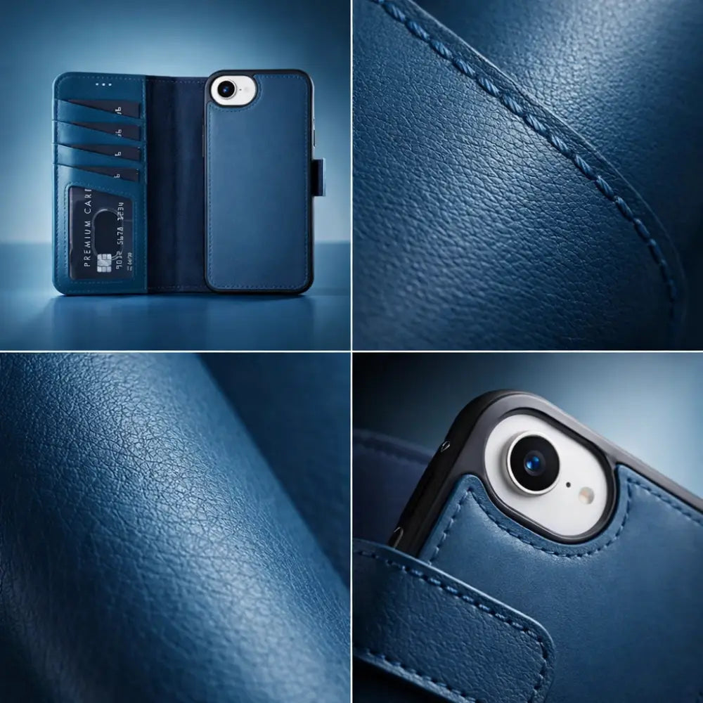 Magic iPhone 17E/16E Detachable Leather Wallet Case