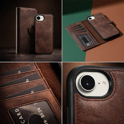 Magic iPhone 17e / 16e Detachable Leather Wallet Case