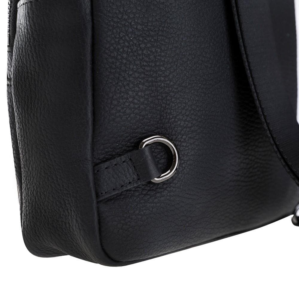 Bouletta Priene Crossbody Style Genuine Leather Bag for Women's and Men's Rustic Tan With Effect