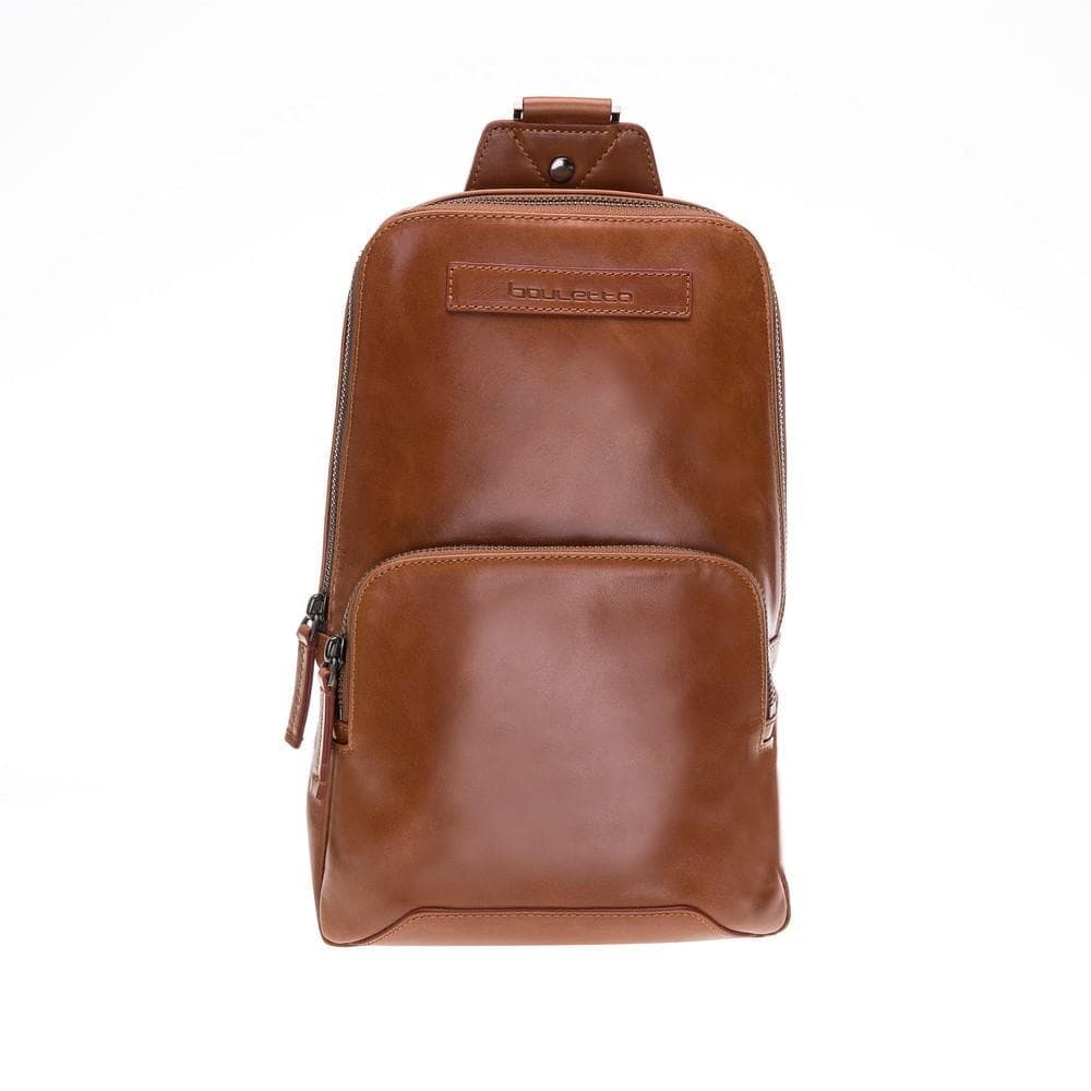 Bouletta Priene Crossbody Style Genuine Leather Bag for Women's and Men's Antic Dark Brown