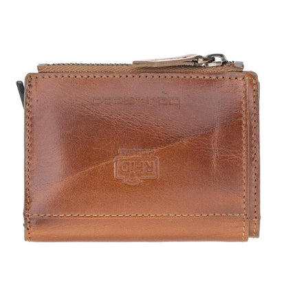 Bouletta Leather Zip Mechanical Card Holder