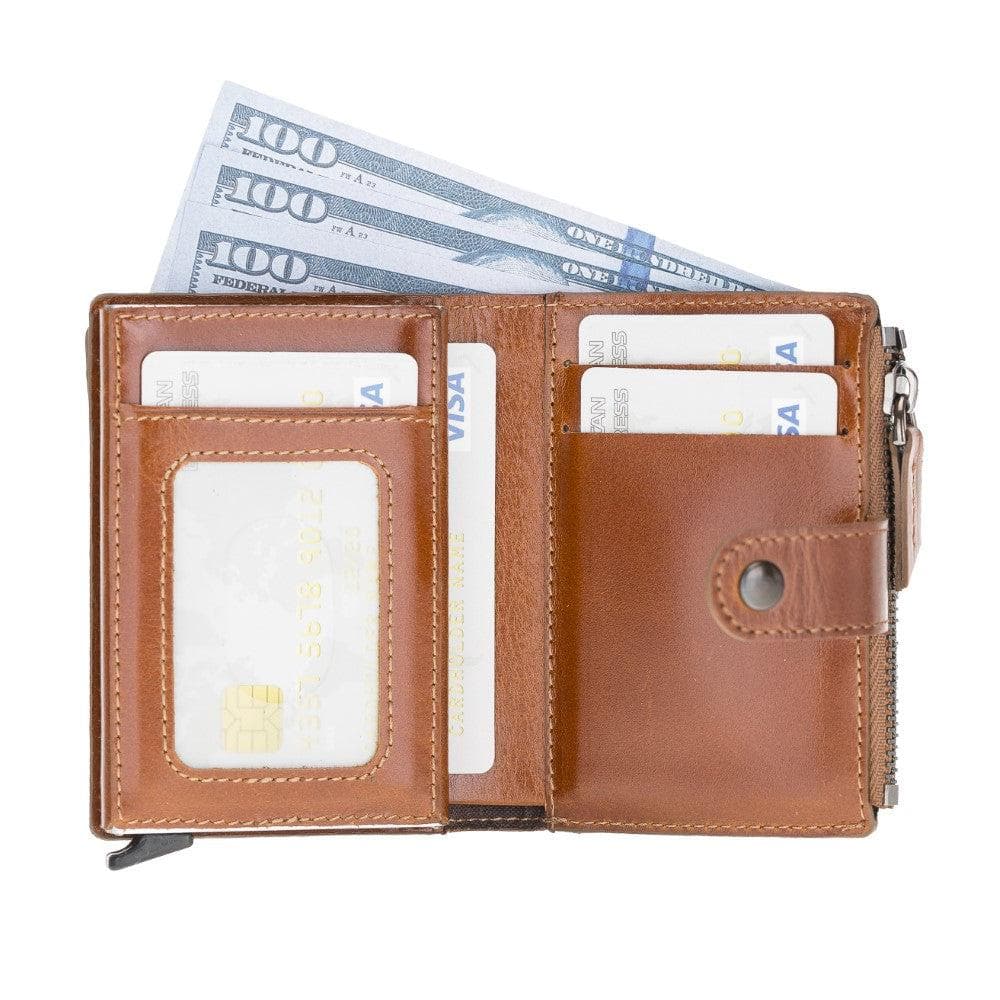 Bouletta Leather Zip Mechanical Card Holder
