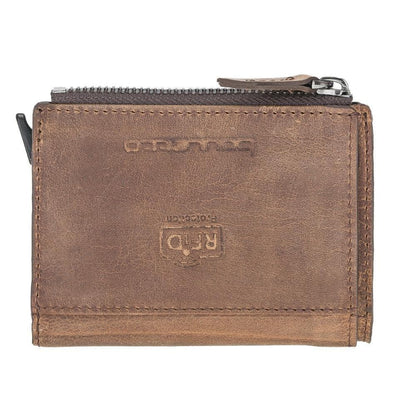 Bouletta Leather Zip Mechanical Card Holder