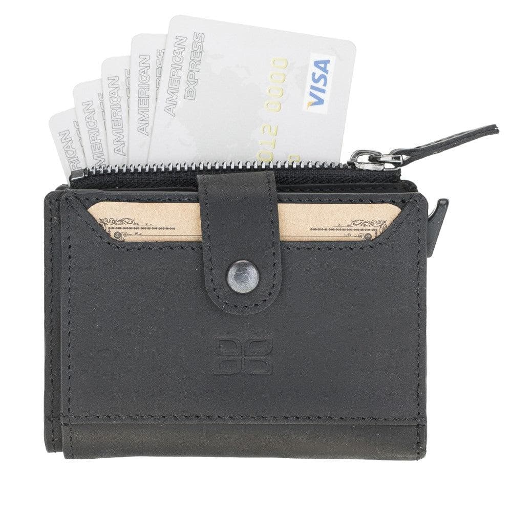 Bouletta Leather Zip Mechanical Card Holder