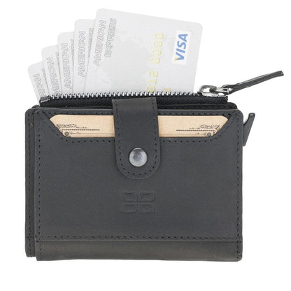Bouletta Leather Zip Mechanical Card Holder