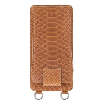 Bouletta Marlo Leather Universal Phone Case Snake Tan