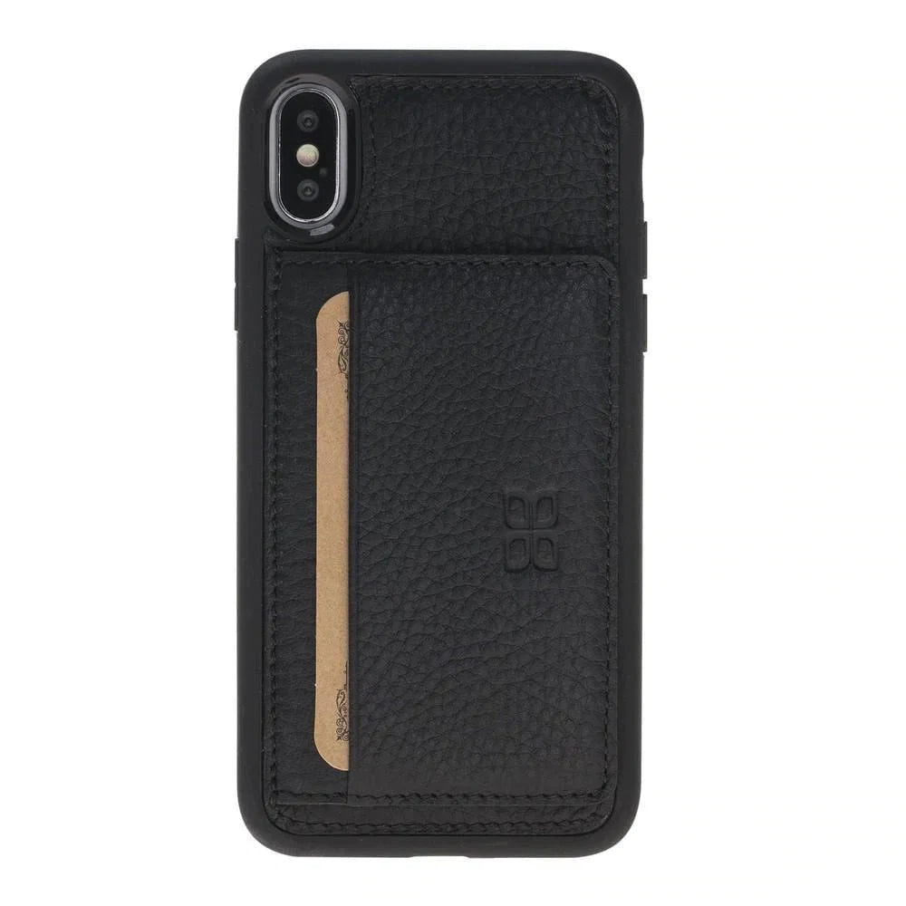 Bouletta Apple iPhone X and iPhone XS Flexible Leather Back Cover with Stand