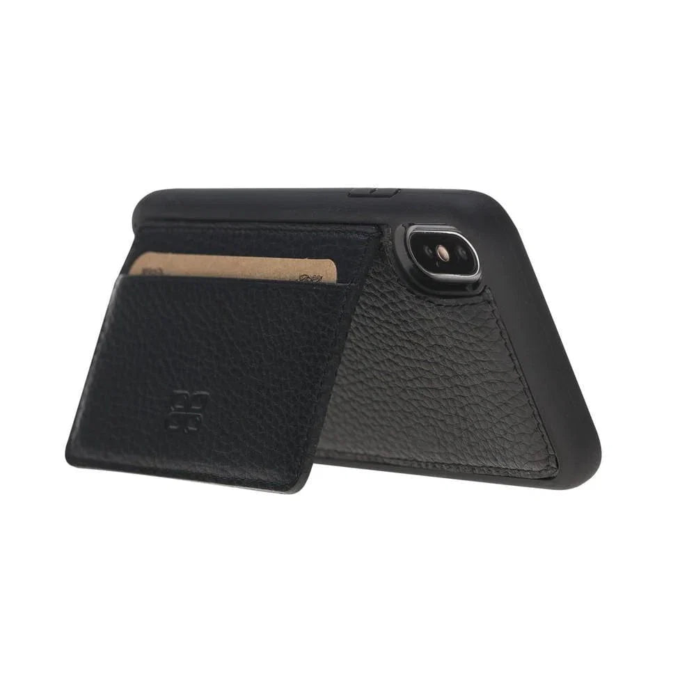 Bouletta Apple iPhone X and iPhone XS Flexible Leather Back Cover with Stand