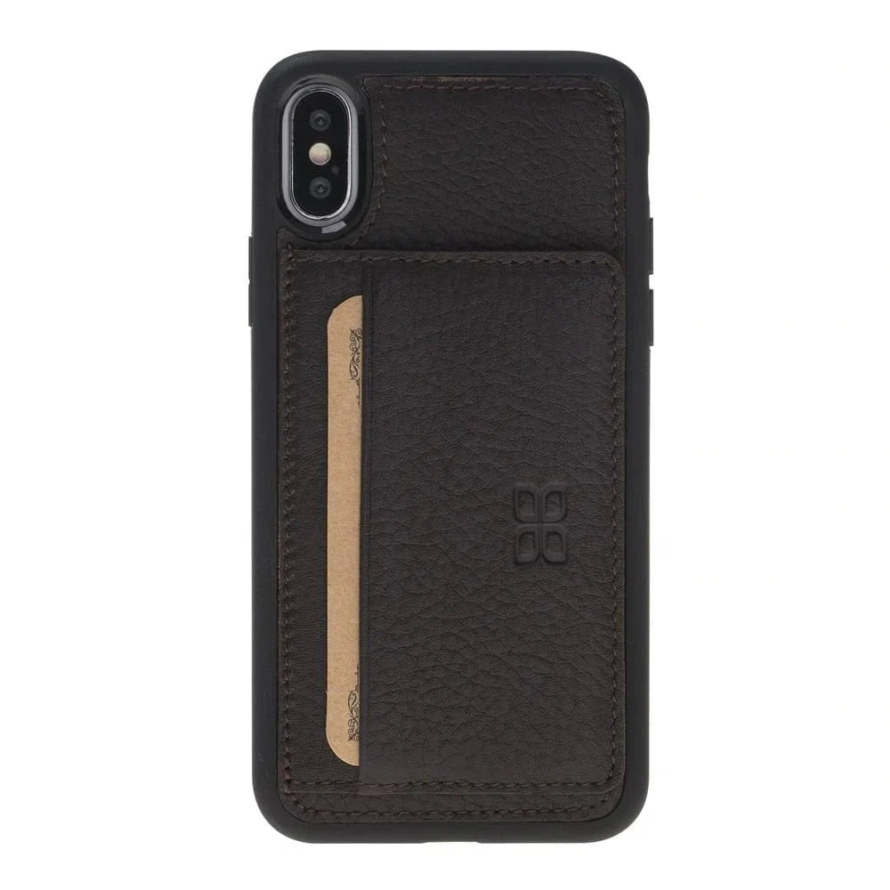 Bouletta Apple iPhone X and iPhone XS Flexible Leather Back Cover with Stand