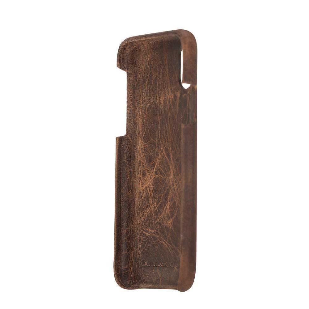 Bouletta Apple iPhone X and iPhone XS Full Covered Genuine Leather Case Antic Brown