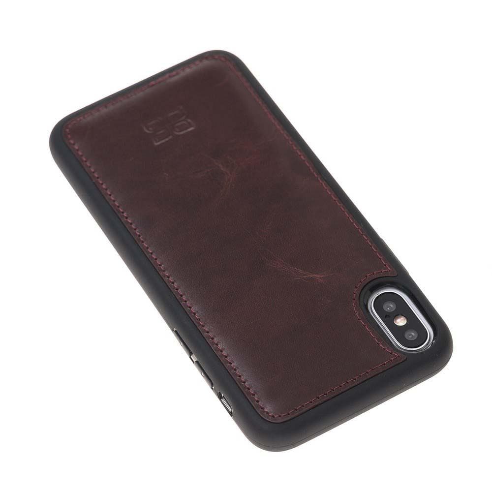 Bouletta Apple iPhone X and iPhone XS Leather Case - Flexible Leather Cover Pink