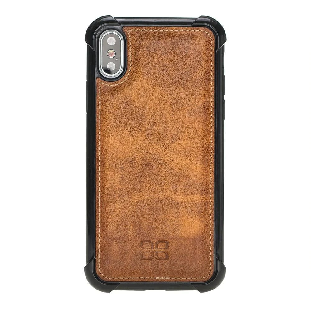 Bouletta Apple iPhone X/XS Edge Protected Back Cover Leather Case for
