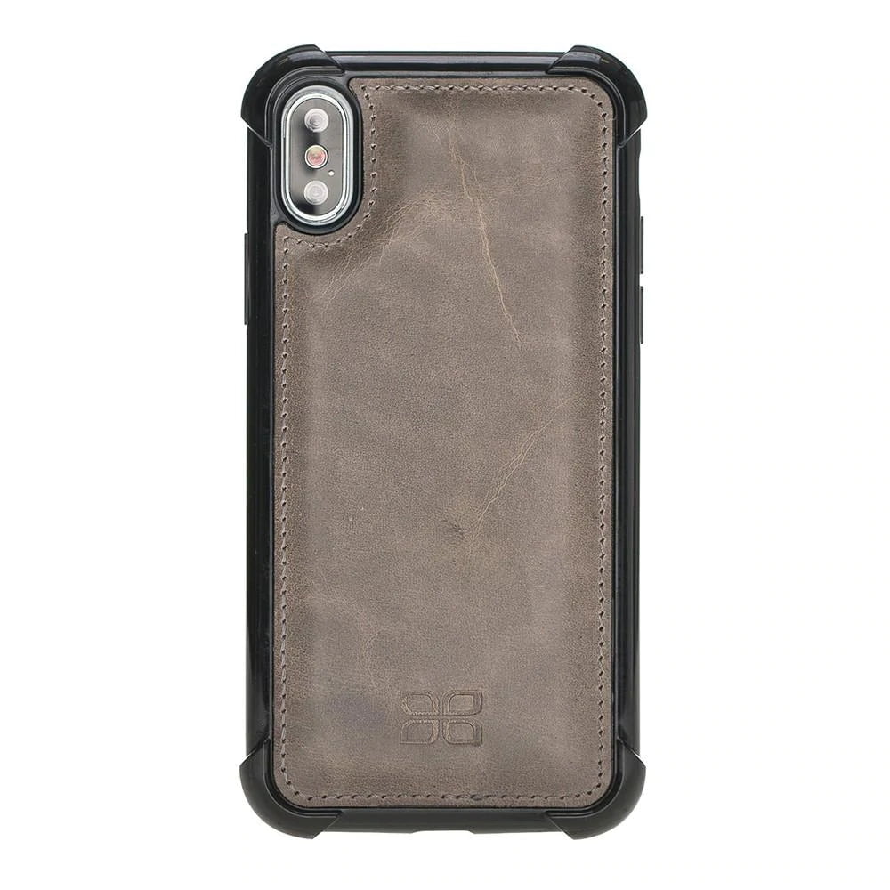 Bouletta Apple iPhone X/XS Edge Protected Back Cover Leather Case for Vegetal Tan