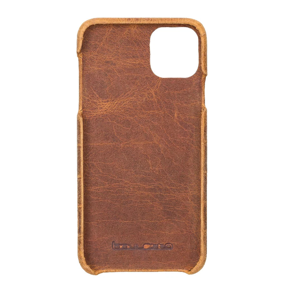 Bouletta Bouletta Fully Leather Back Cover for Apple iPhone 11 Series İPhone 11 Pro Max / Dragon Mustard