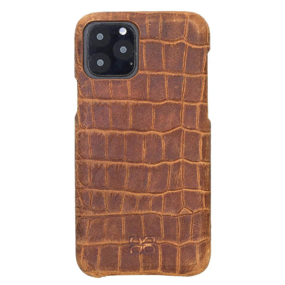 Bouletta Bouletta Fully Leather Back Cover for Apple iPhone 11 Series iPhone 11 Pro / Dragon Mustard