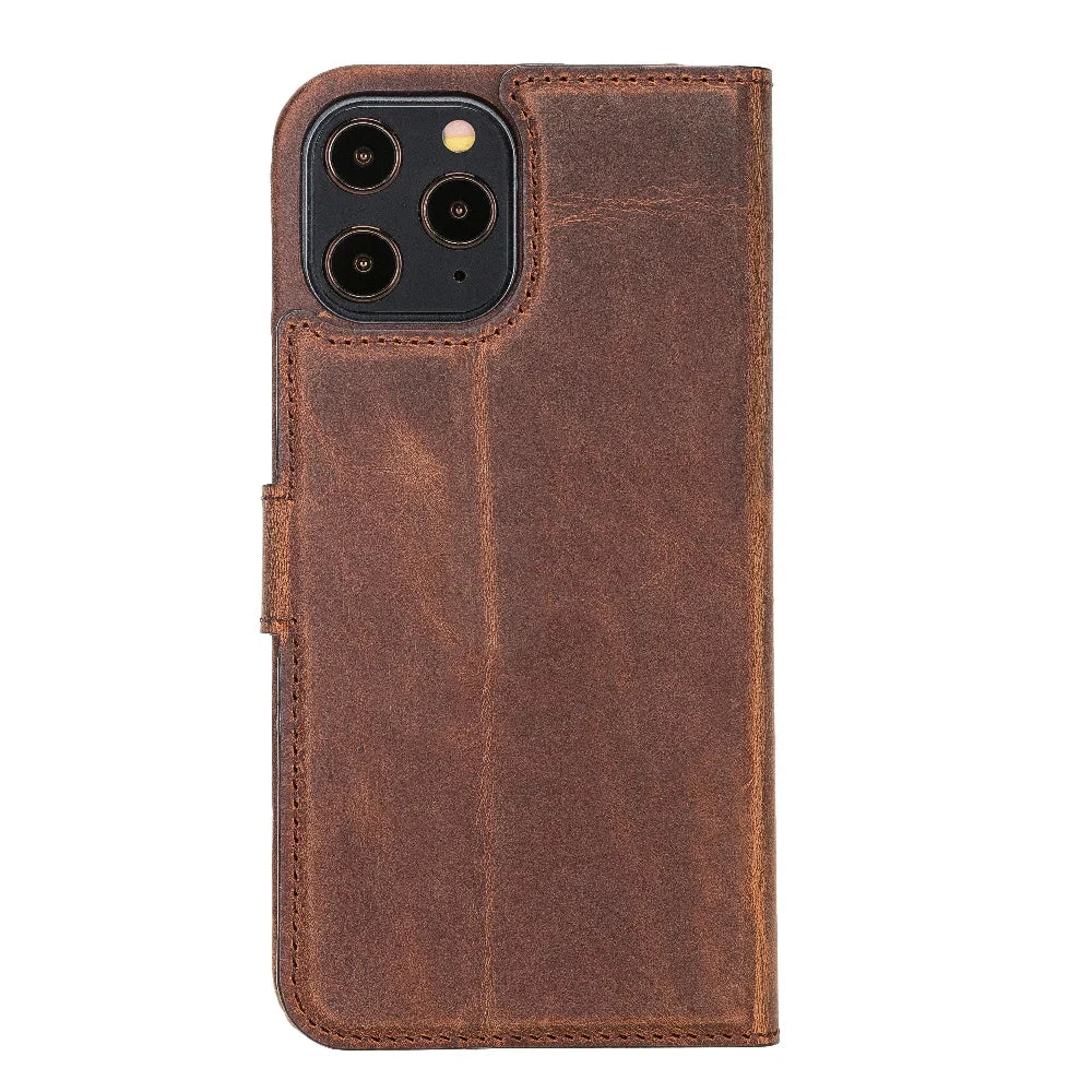 Bouletta F360 Magnetic Detachable Leather Wallet Cases for Apple iPhone 12 Series iPhone 12 Promax / Tan