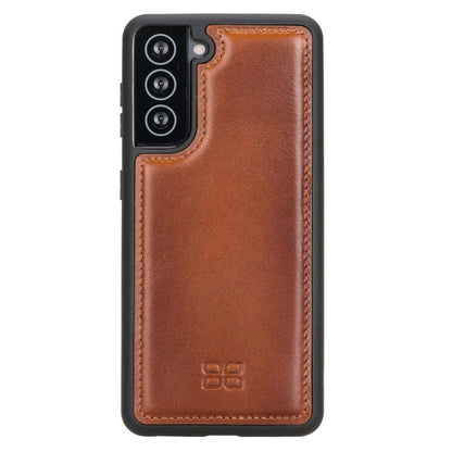 Bouletta Flex Cover Back Leather Cases for Samsung Galaxy S21 Series S21 Plus 6.7" / Dark Brown