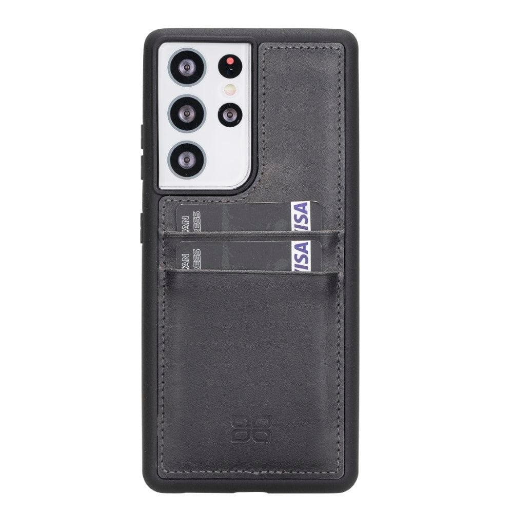 Bouletta Flex Cover Back with Card Holder Leather Cases for Samsung Galaxy S21 Series