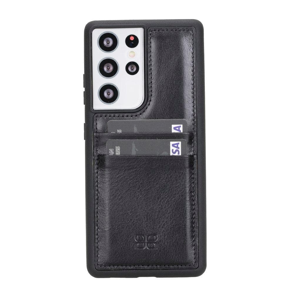 Bouletta Flex Cover Back with Card Holder Leather Cases for Samsung Galaxy S21 Series