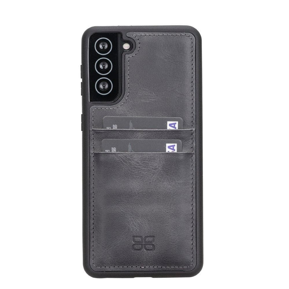 Bouletta Flex Cover Back with Card Holder Leather Cases for Samsung Galaxy S21 Series