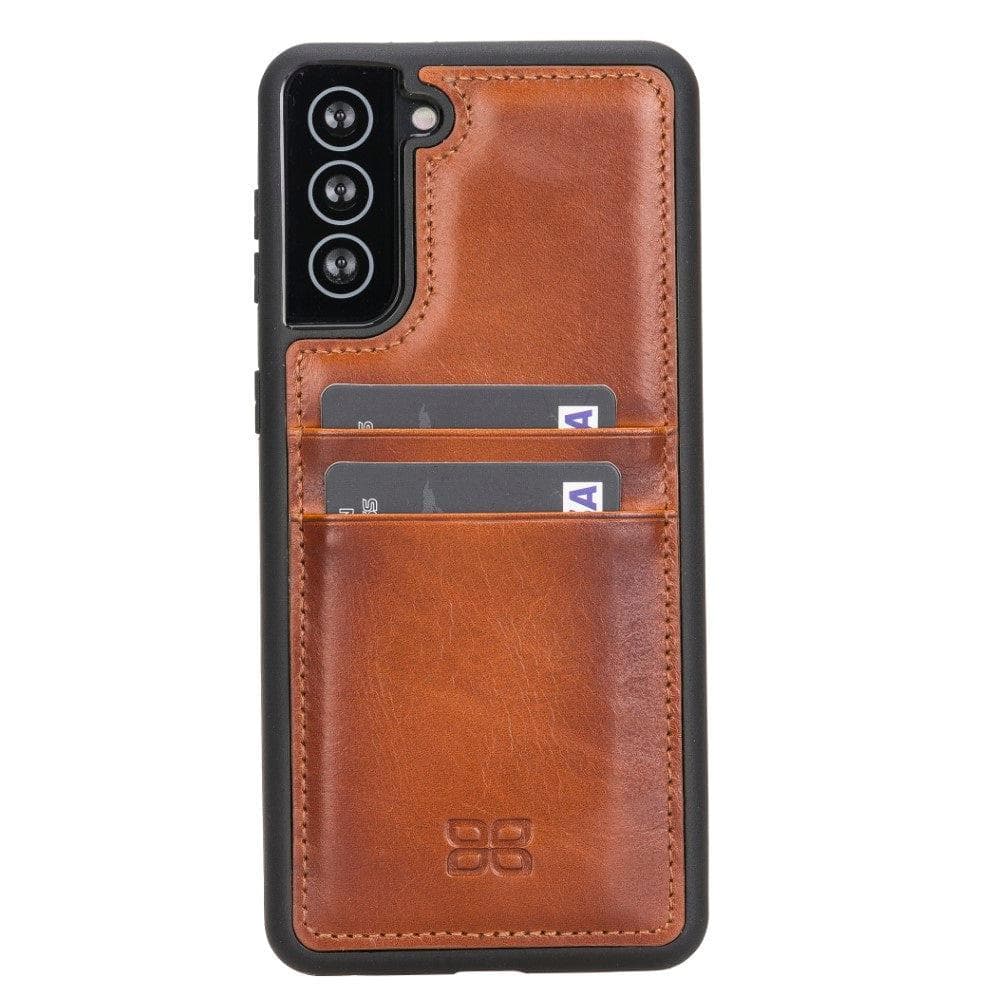 Bouletta Flex Cover Back with Card Holder Leather Cases for Samsung Galaxy S21 Series