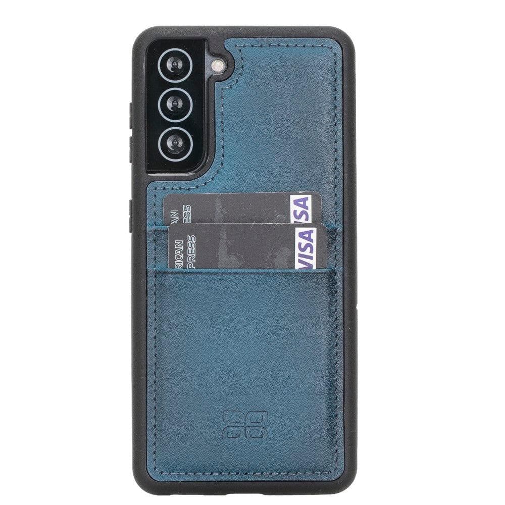 Bouletta Flex Cover Back with Card Holder Leather Cases for Samsung Galaxy S21 Series