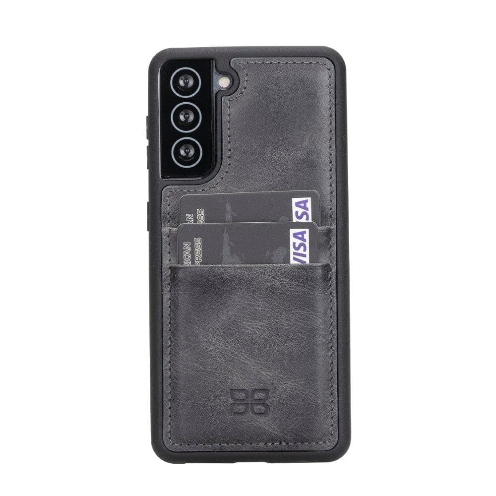 Bouletta Flex Cover Back with Card Holder Leather Cases for Samsung Galaxy S21 Series