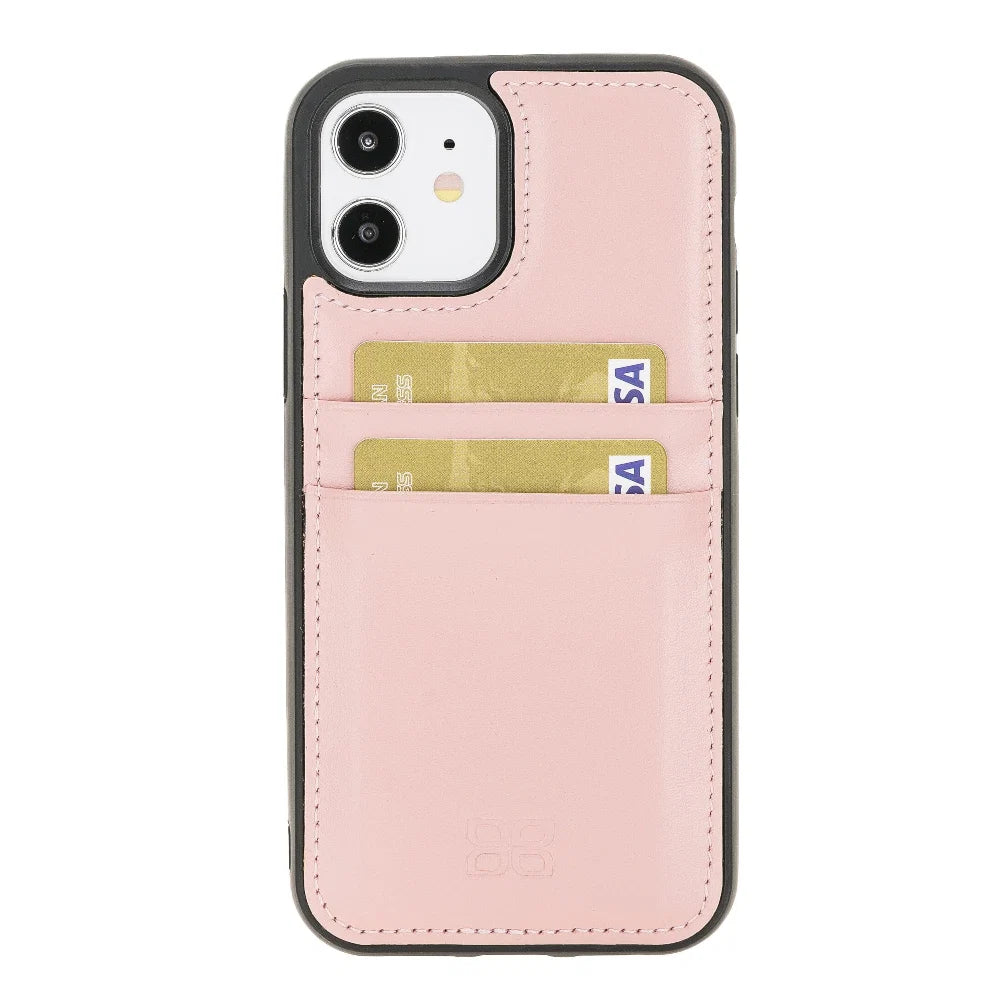 Bouletta Flexible Leather Back Cover with Card Holder for iPhone 12 Series