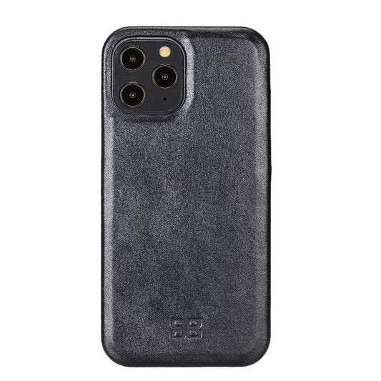 Bouletta Fully Leather Back Cover for Apple iPhone 12 Series iPhone 12 Pro Max / Black