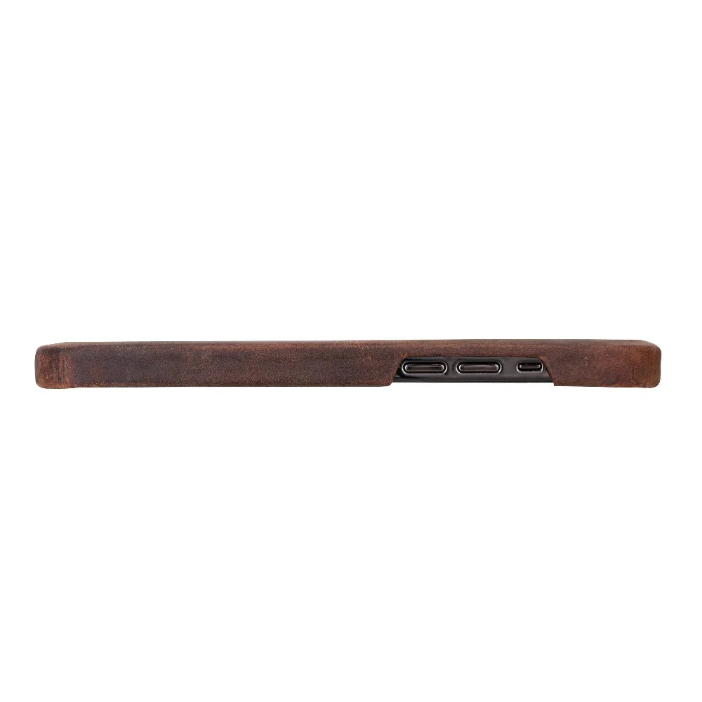 Bouletta Fully Leather Back Cover for Apple iPhone 12 Series iPhone 12 Pro Max / Dragon Brown