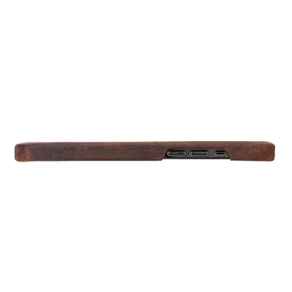 Bouletta Fully Leather Back Cover for Apple iPhone 12 Series iPhone 12 Pro Max / Dragon Brown