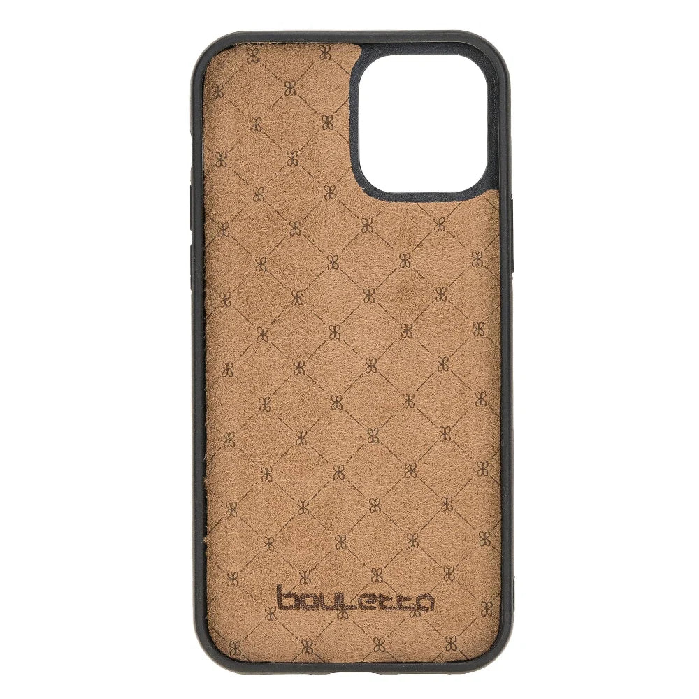 Bouletta Flexible Leather Back Cover for Apple iPhone 12 Series iPhone 12 Mini / Blue
