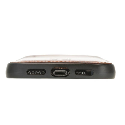Bouletta Flexible Leather Back Cover with Card Holder for iPhone 12 Series iPhone 12 Pro Max / Black