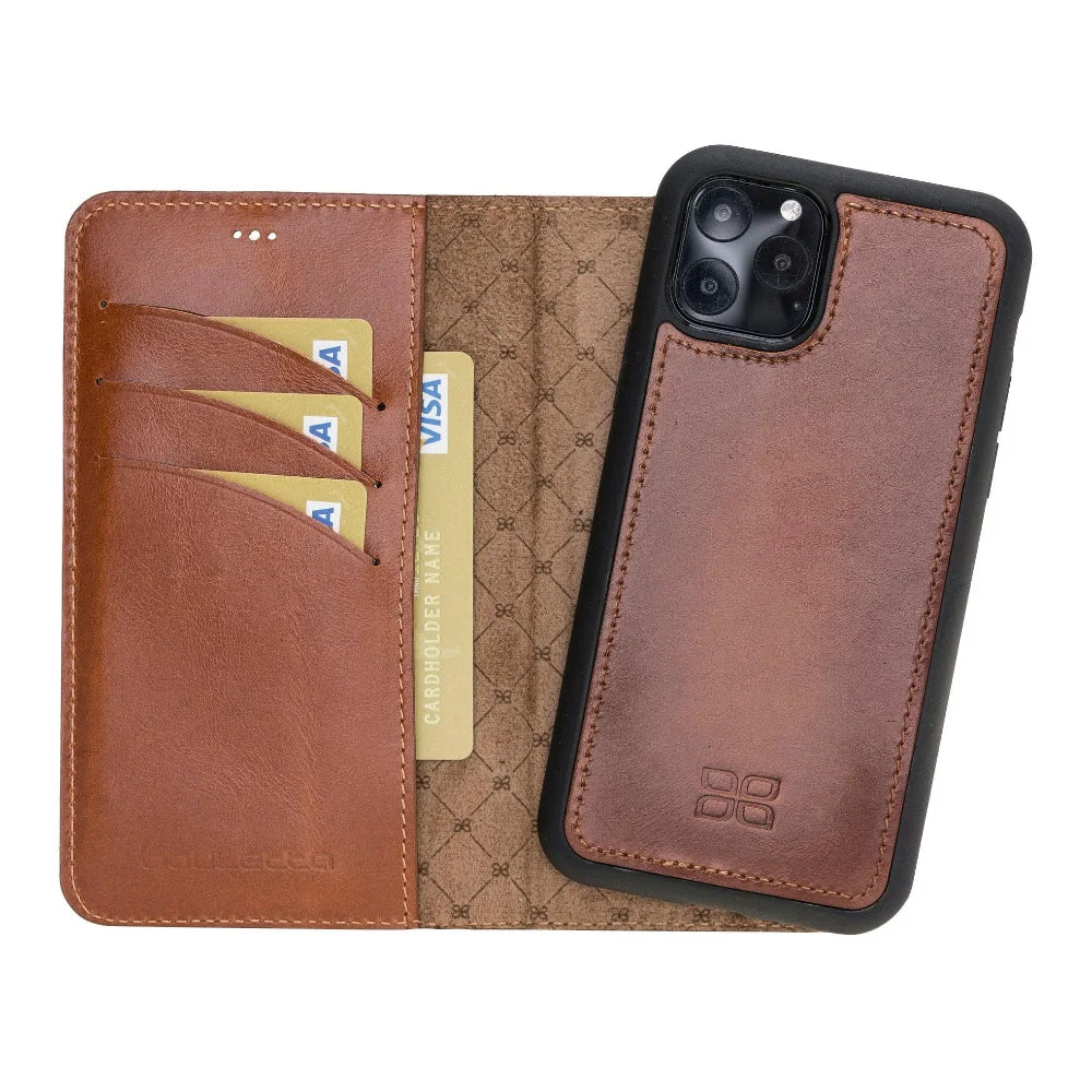 Bouletta Magnetic Detachable Leather Phone Case for Apple iPhone 11 Series iPhone 11 Pro Max / Blue