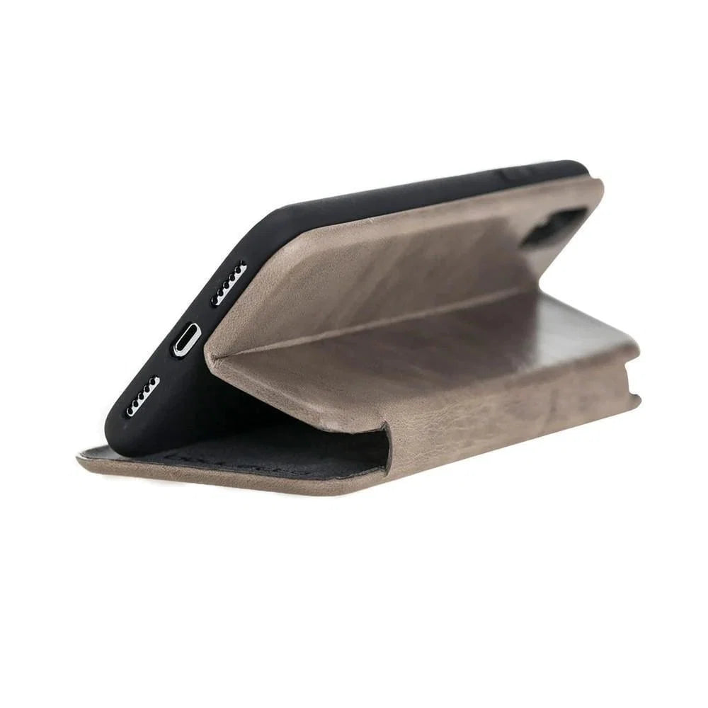 Bouletta Slim Fit Book Leather Case for Apple iPhone X and iPhone XS